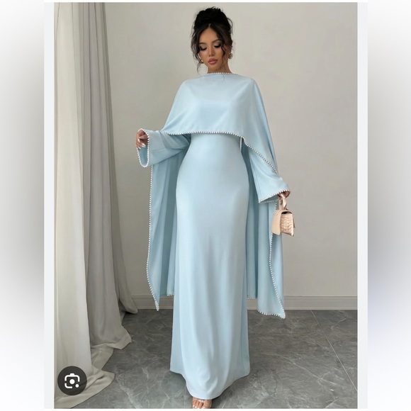 New Arias modest light blue Dress
